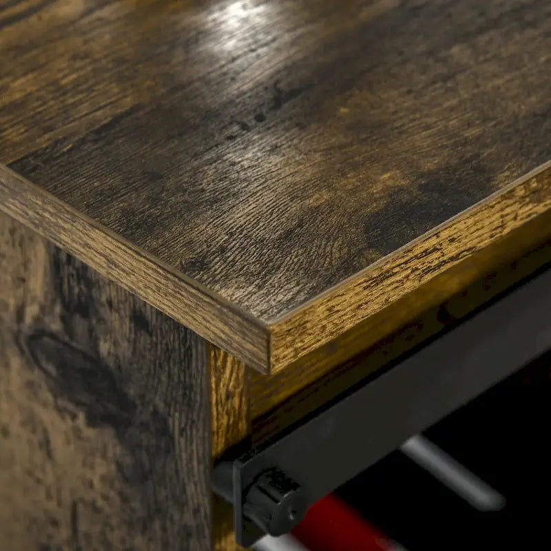 Sideboard im Industriestil mit Schiebetür im Scheunenstil und Weinregal für 6 Flaschen