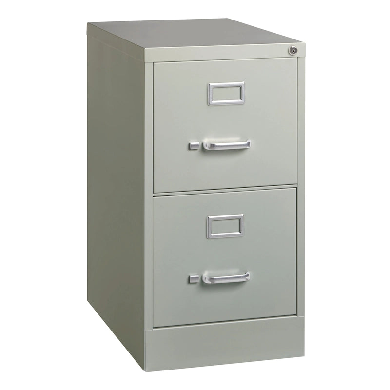 Archivador vertical para cartas de 2 cajones, 22 pulgadas de profundidad