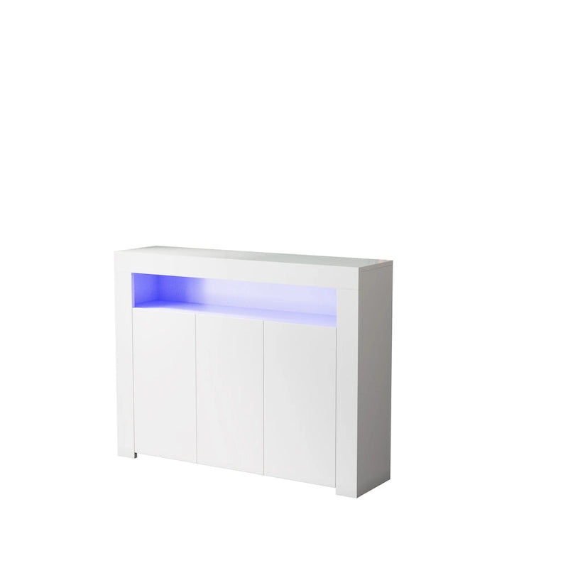 Sideboard mit 3 Türen und ferngesteuerter LED-Beleuchtung