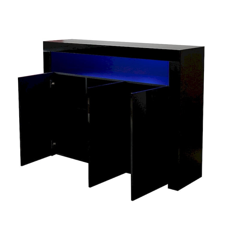 Sideboard mit 3 Türen und ferngesteuerter LED-Beleuchtung