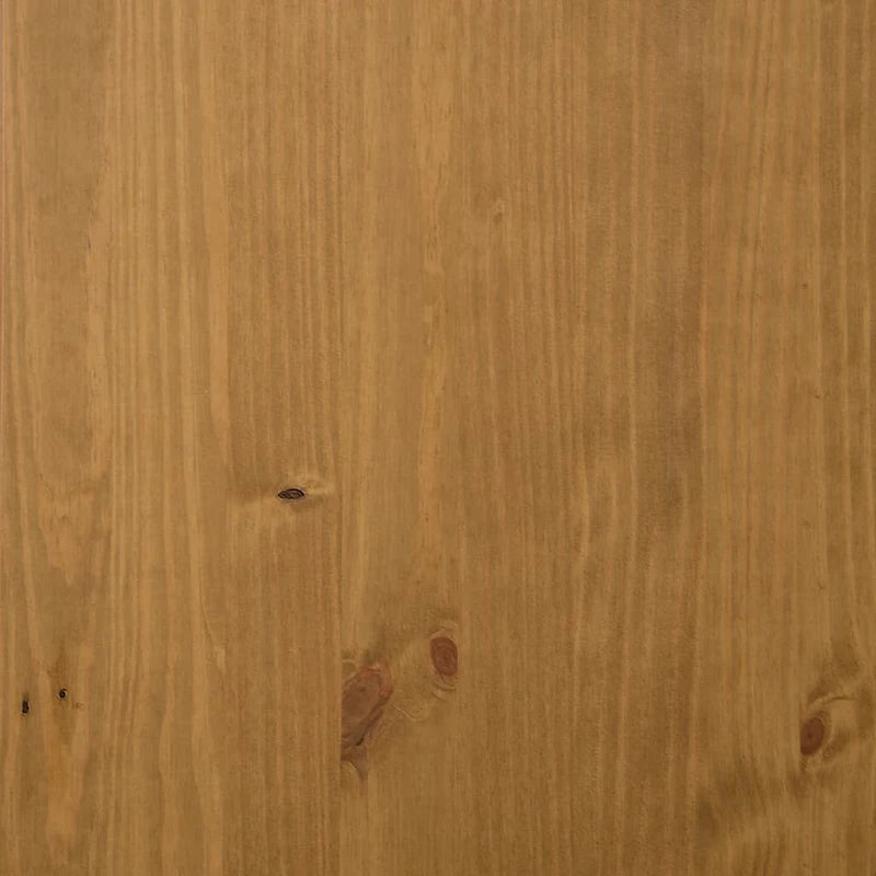 Sideboard aus massivem Kiefernholz mit Glastür und Schubladen