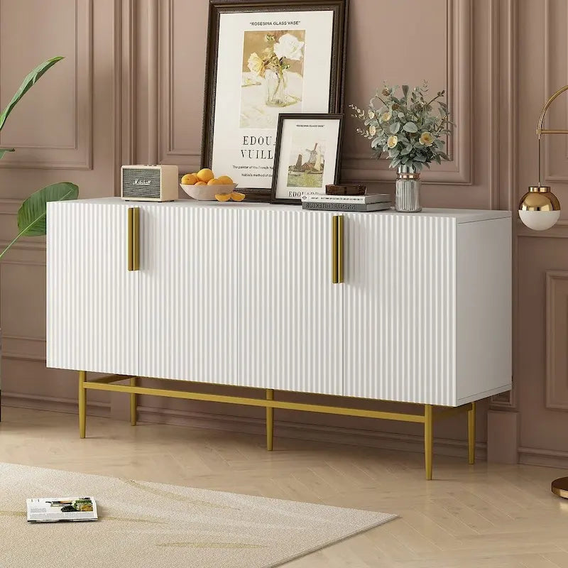 Aparador/ buffet moderno y elegante de 4 puertas de 60