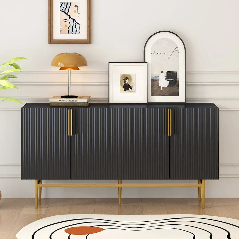 Aparador/ buffet moderno y elegante de 4 puertas de 60