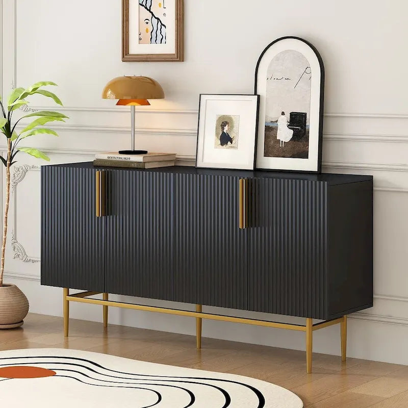 Aparador/ buffet moderno y elegante de 4 puertas de 60