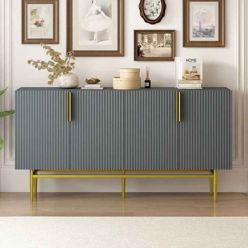 Aparador/ buffet moderno y elegante de 4 puertas de 60