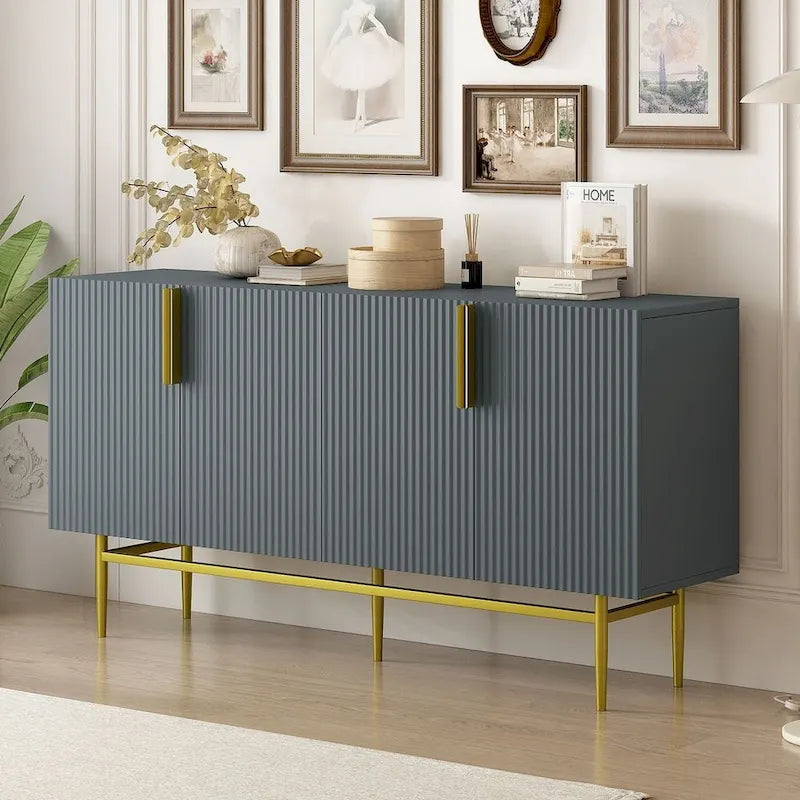 Aparador/ buffet moderno y elegante de 4 puertas de 60