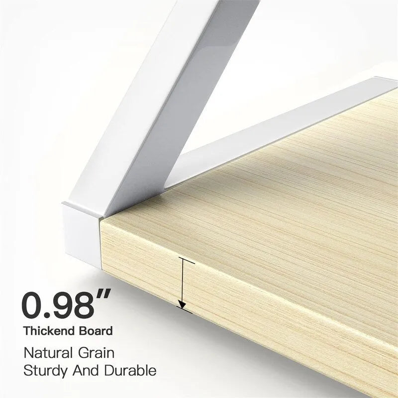 Soporte de escritorio para impresora de 2 niveles con estantes de almacenamiento de madera