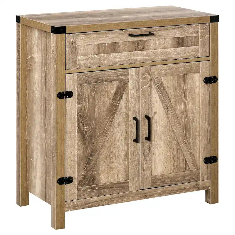 Holz-Buffetschrank mit Schublade und verstellbarer Ablage - N/A