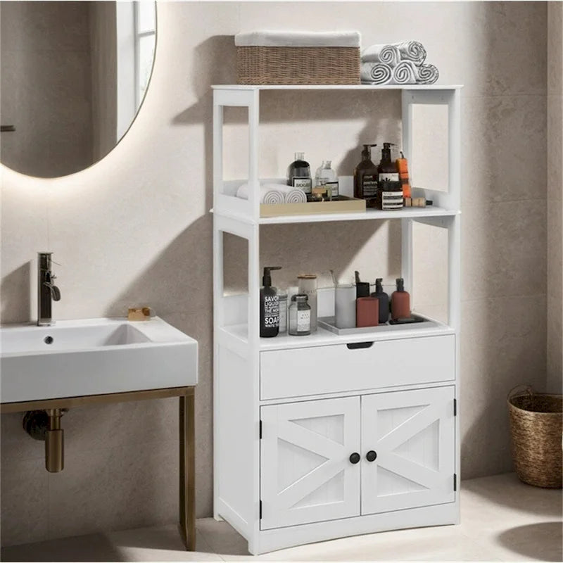 Bathroom Floor Cabinet,Linen Cabinet,Bathroom Storage Organizer