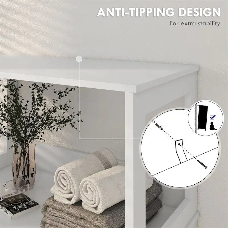 Armario de suelo para baño, armario para ropa de cama, organizador de almacenamiento para baño