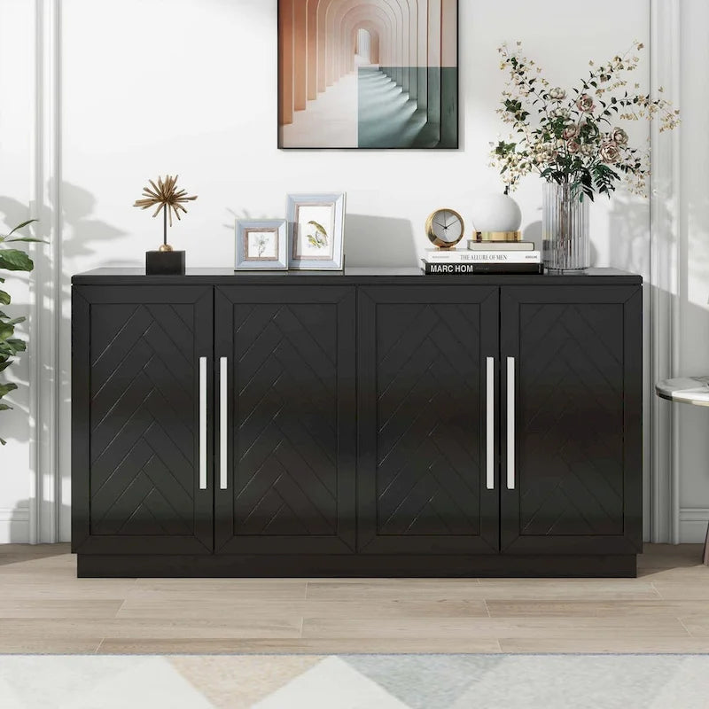 Sideboard with Adjustable Shelves for Kitchen